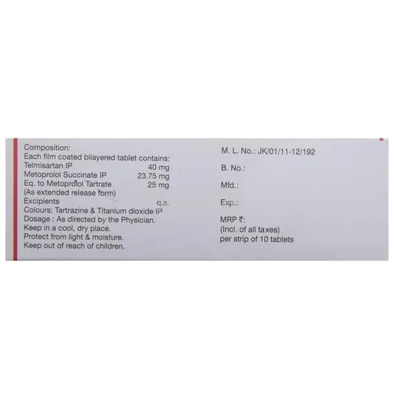 telvas beta 25mg tablet 10's